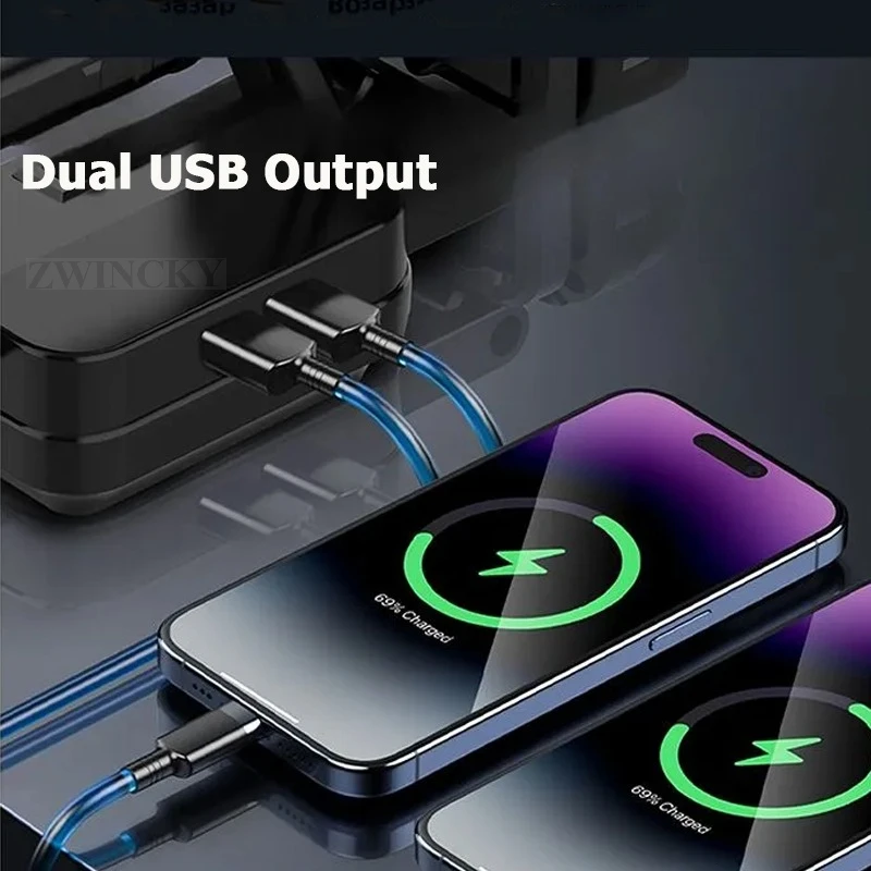 ضوء العمل المحمول لماكيتا/ديوالت/ميلووكي أضواء LED 3/4/5/8 بوصة الكاشف مصباح يدوي 18-20 فولت بطارية مصباح مع USB #5