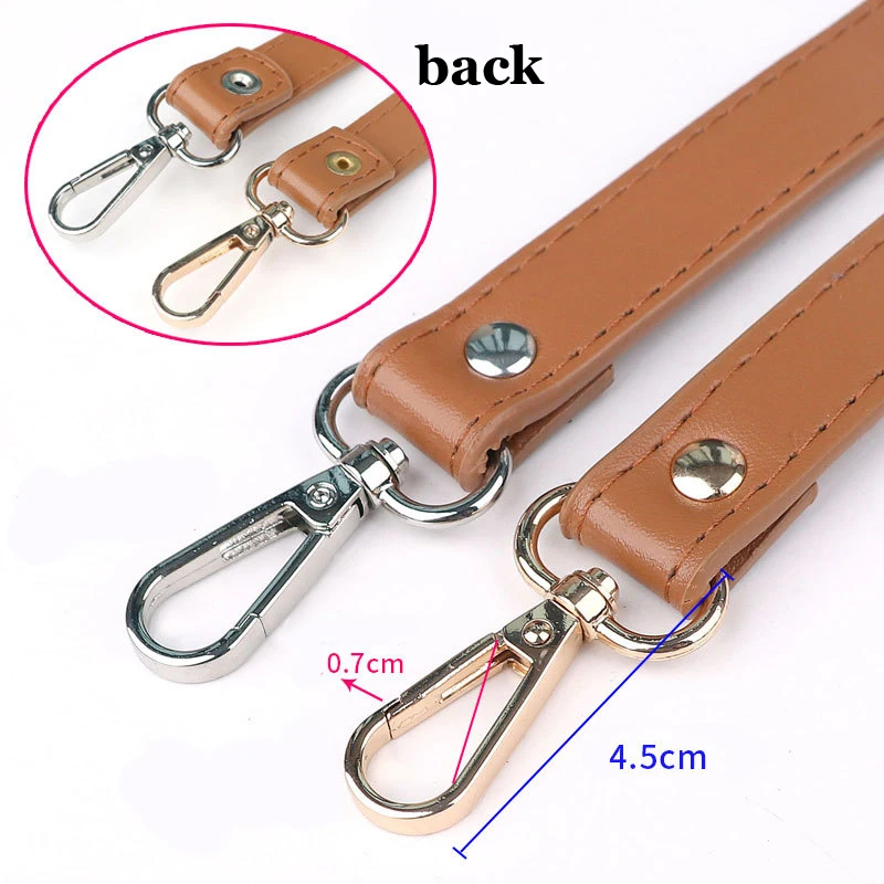 37cm Short Shoulder Strap Replacement Belt Artificial PU Leather Bag Handle for Handabg Casual Purse Straps Bag Accessories