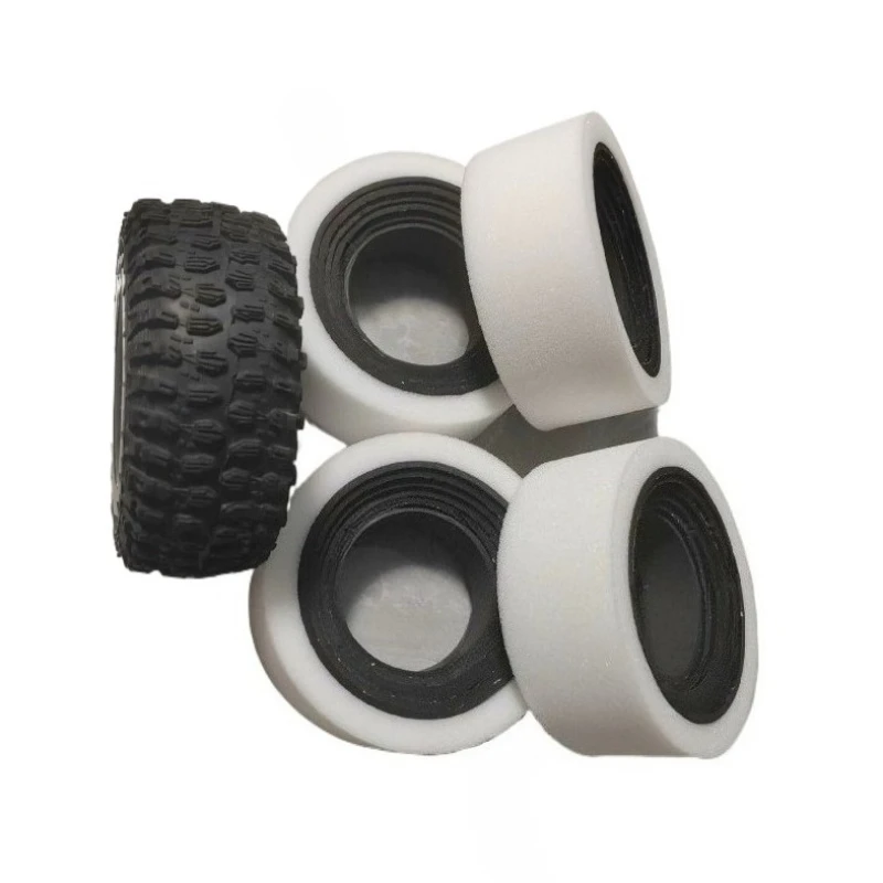 4pcs 2.2 Inch 2.6 Inch Double Section Sponge for 1/10 RC Crawler Car Traxxas TRX4 AXIAI SXC10 D90 for 1/7 JK07 TK07 Accessories
