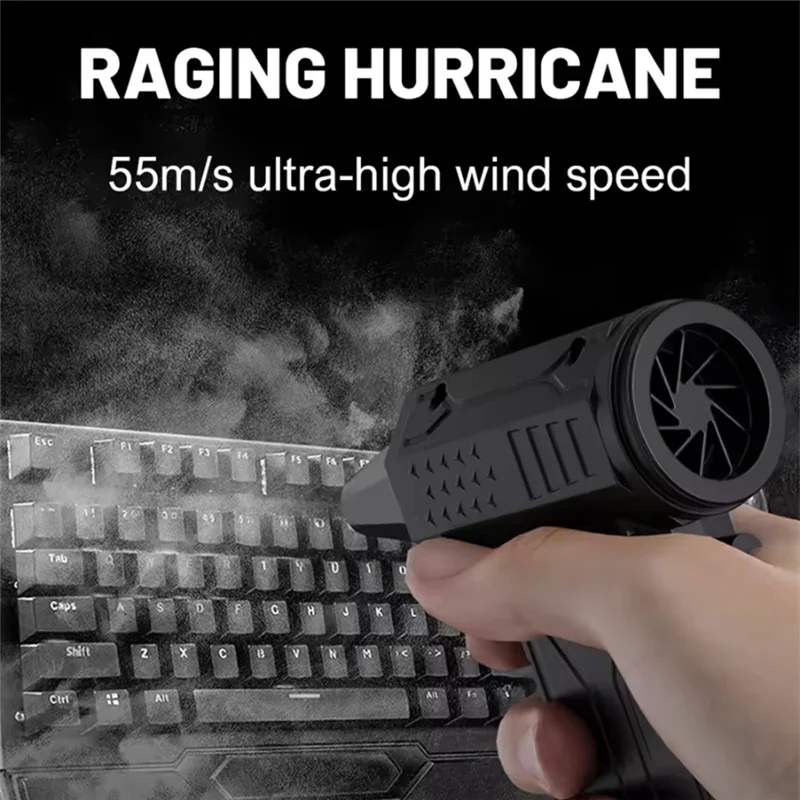 HHTL مروحة صغيرة 3 تروس قابلة للتعديل 160000 دورة في الدقيقة منفضة هواء كهربائية محمولة للسيارة والثلج #2