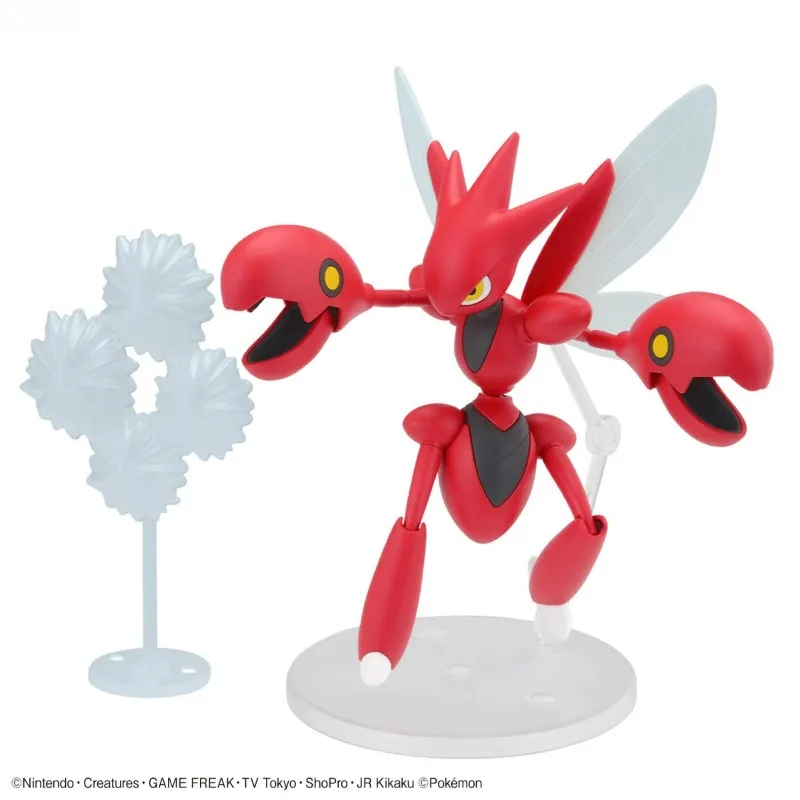 バンダイ本物のポケモンアクションアニメフィギュア Armarouge Ceruledge Scizor 組み立てるおもちゃ子供のためのクリスマスギフトグッズモデル