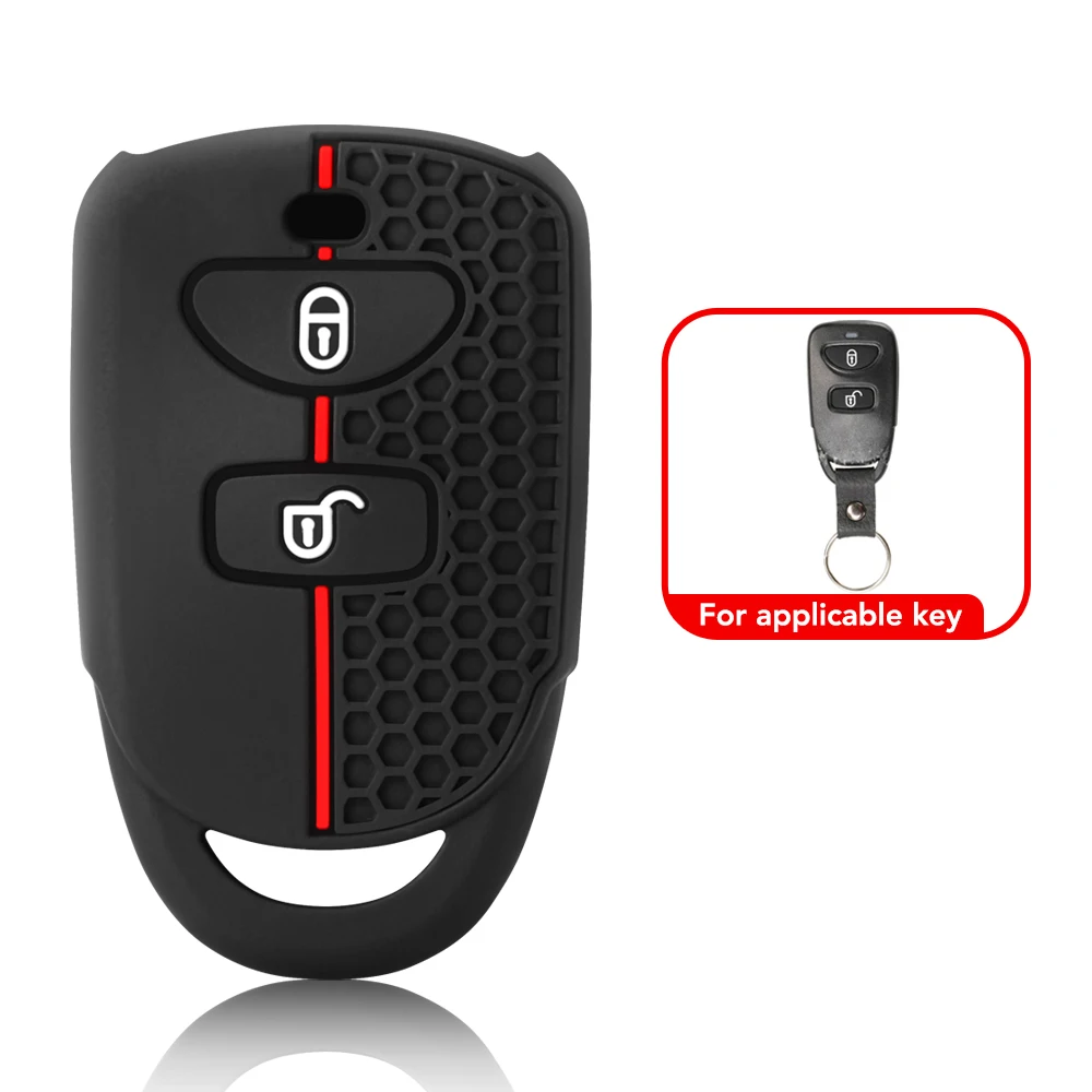 Silicone Car Remote Key Case Cover For Hyundai Kia Tucson Sonata Santa FE Carens