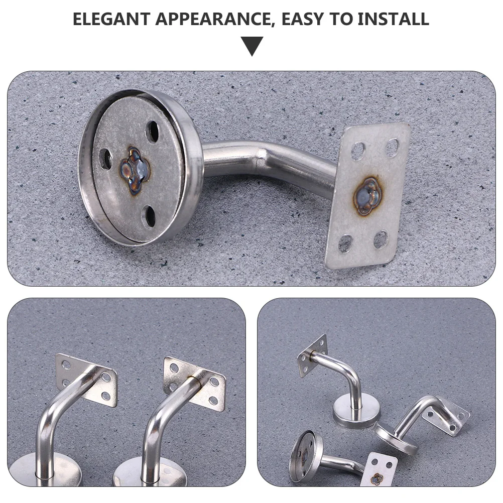 

against The Wall Stainless Steel Armrest Bracket Mount Staircase Handrail Bannister