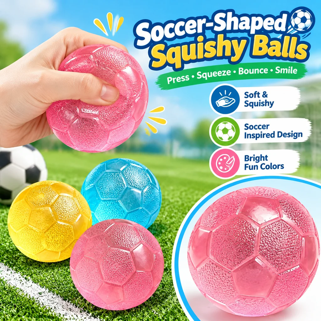 Squishy Maltose Stress Ball Rugby Football Soccer Basketball Toy Anxiety Relief for Office Students