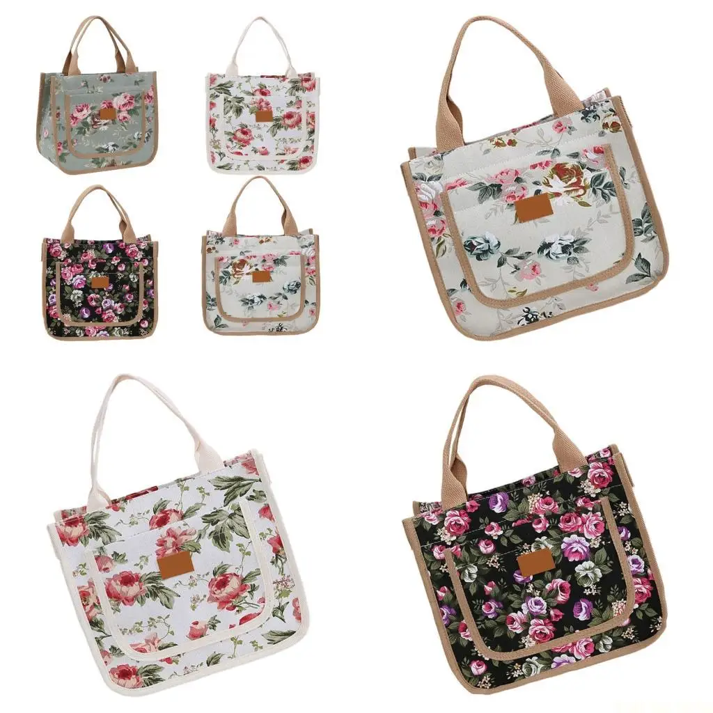 

X90D Large Capacity Fabric Handbag With Multiple Sections Lightweight Storage Bag Portable Carry For Women Men