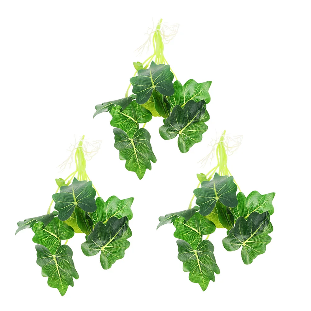 

3 Branches Artificial Plants Leaves Simulation Silk Cloth Faux Leaves Stems for Birthday Party Barbecue Home Decor Lifelike Faux