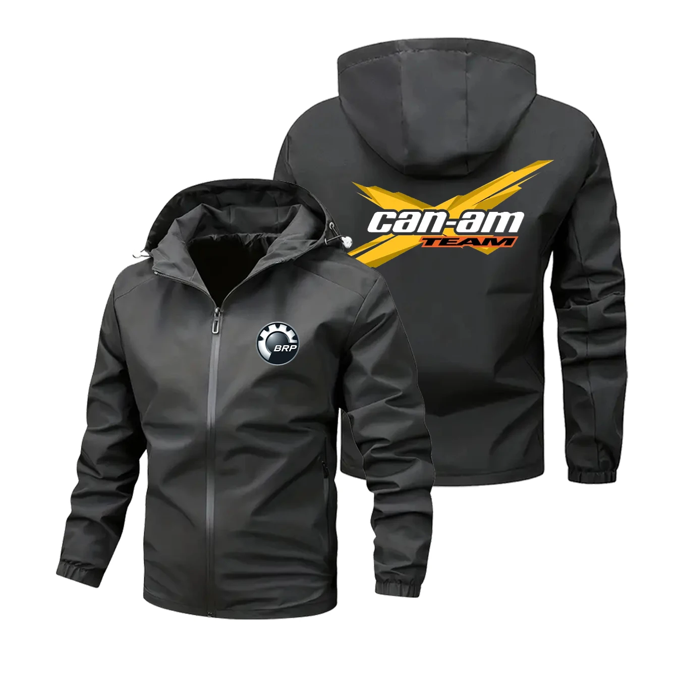 

Brp Can am's latest Off-road Racing Unique Men's Windproof Jacket With Hood Zipper Jacket Outdoor Sports Casual Cape Jacket