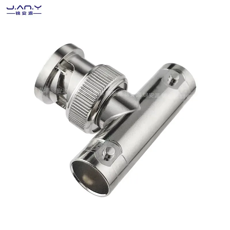 1 قطعة 75 Ω النحاس النقي BNC واحد ذكر إلى اثنين محول أنثى Q9-JKK RF توزيع الإشارة المحورية T-نوع موصل ثلاثي الاتجاه