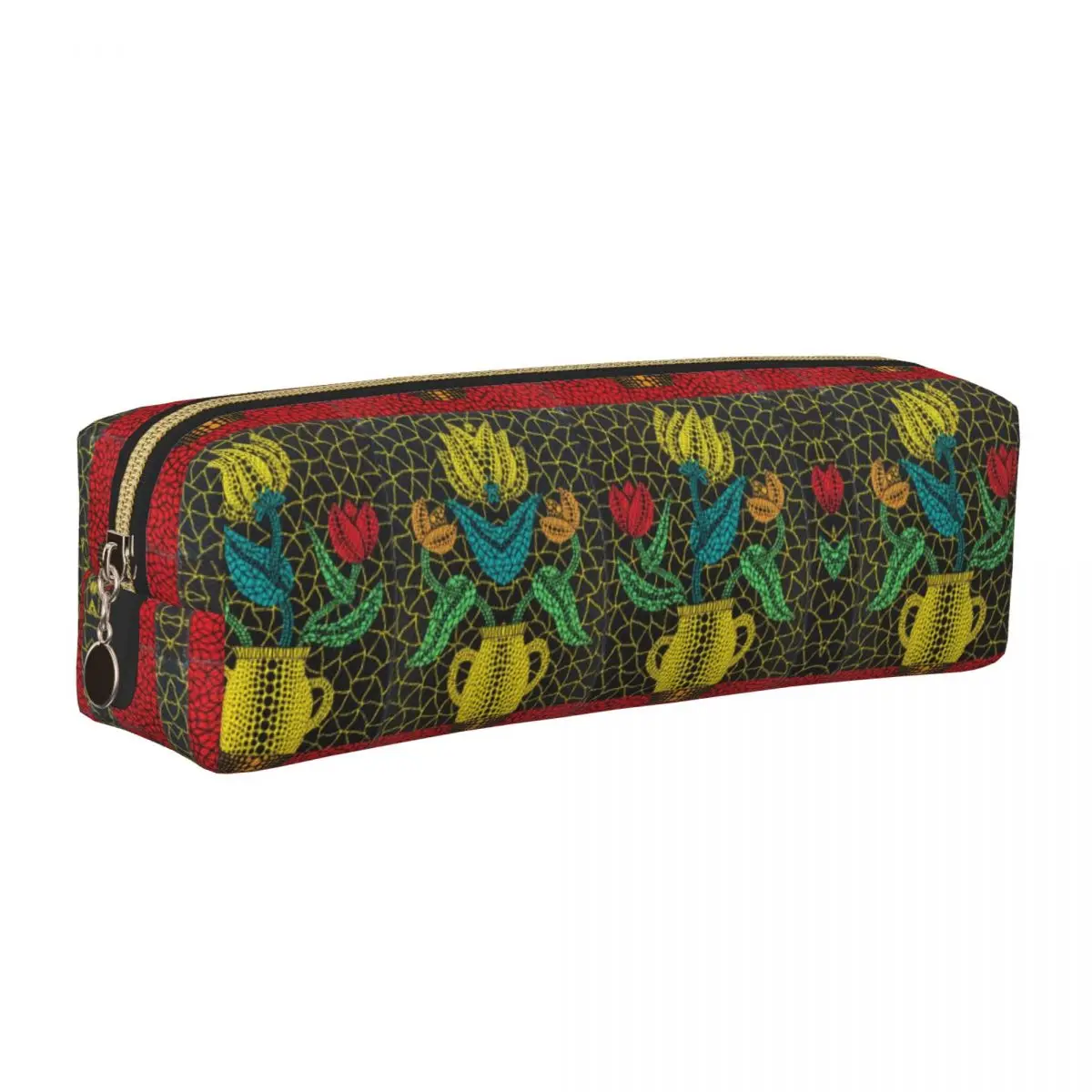

Yayoi Kusama Pencil Case Fun Yayoi Kusama Dots Pumpkin Polka Pen Holder Bags Girls Boys Big Capacity Office Cosmetic Pencil Box