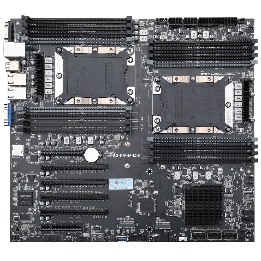 HUANANZHI X11D 16D Motherboard Set LGA3647 with Intel XEON 1st and 2nd Gen Dual CPU DDR4 Up To 2TB ECC Server Kit