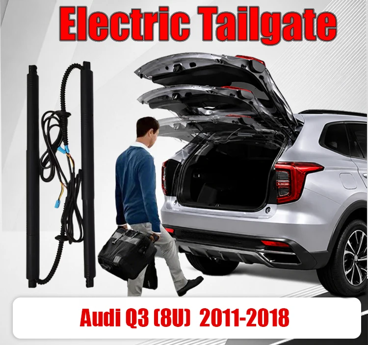 Комплект для модернизации электропривода багажника для Audi Q3 (8U) 2011-2018: Электрические амортизаторы для автоматического открывания крышки багажника