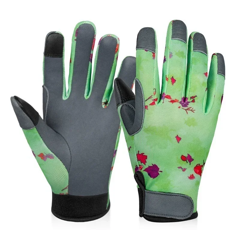 Leather Gardening Gloves for Women Men Protective Work Gloves Breathability Resistance Garden Yard Clothing Gloves