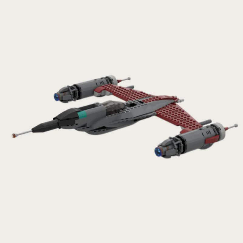 MOC technology building block brick N2-B starfighter assembly toy model set for children's Christmas gifts