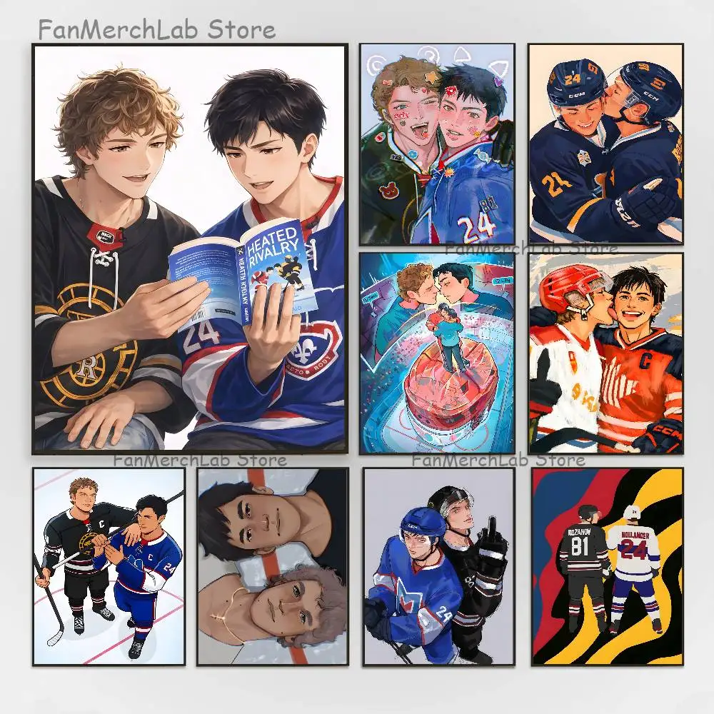

H-HeatedS R-Rivalry Fanart Poster High Quality Dorm Living Room Aesthetic Wall Decoration Painting Stickers Gift
