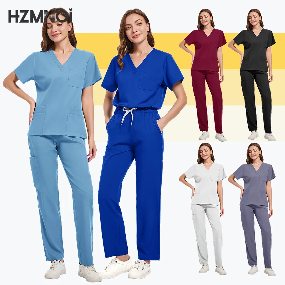 

Medical Uniforms Women Clinical Wear Hospital Doctor Surgical Scrub Uniforms Multicolor Beauty Uniform Nurse Nursing Accessories