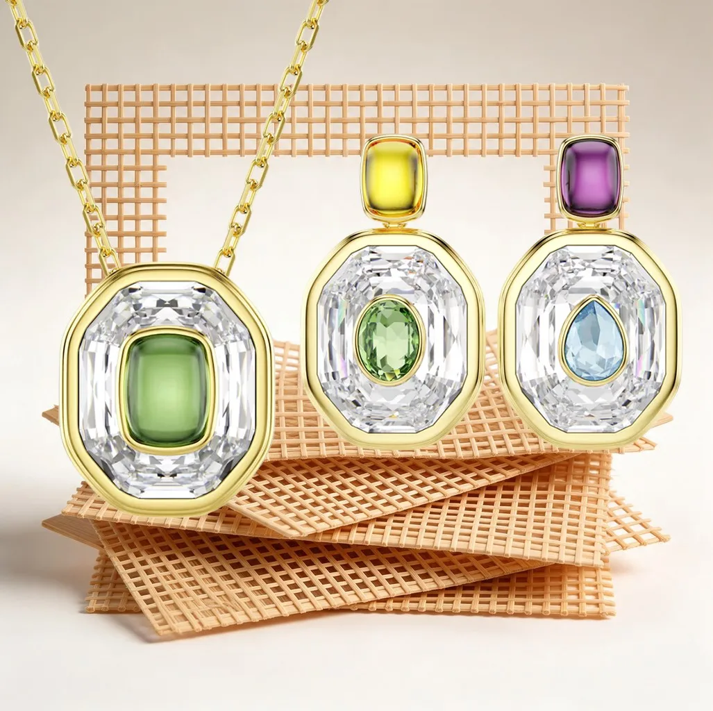 2026 New Arrival:Dazzling Precision Cut Crystal Necklace Set Women's Banquet Glamour Luxe Texture Sparkle 5