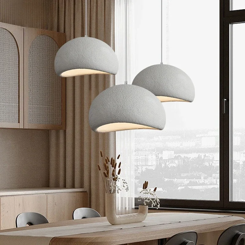 

Nordic Wabi Sabi Wind Pendant Lamps for Living Dining Room Bar Home Decor Hanging Chandelier Bedroom Loft Art Lighting Fixtures