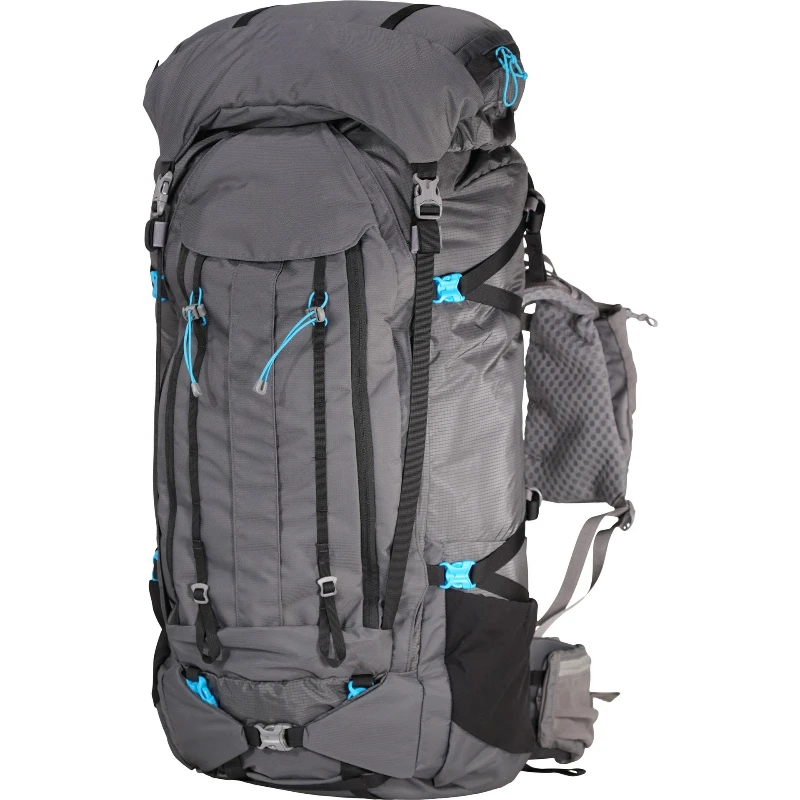 Outdoor large-capacity nylon waterproof and wear-resistant mountaineering hiking liftable backpack 60L