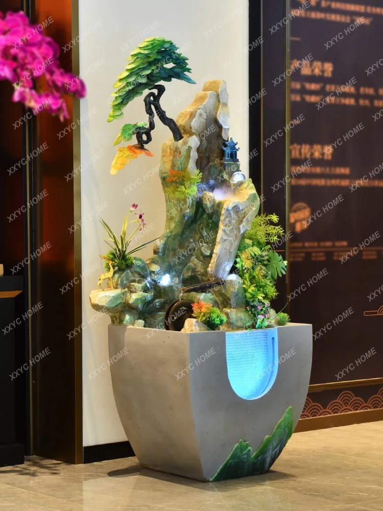 Living Room Club Water Fountain Landscape Balcony Rockery Decoration Office Opening Floor Lucky Decoration