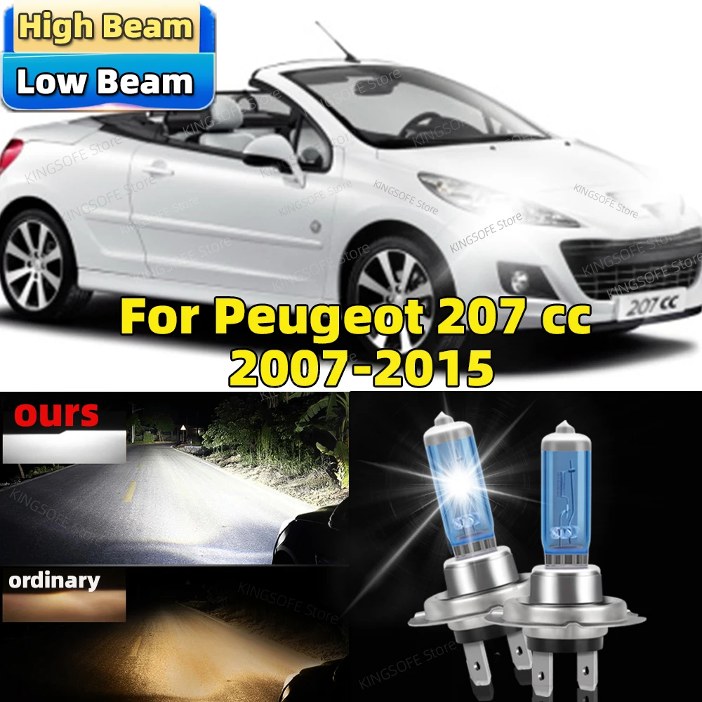 

2Pcs Canbus Halogen Headlight Bulb 6500K Front Lamp For Peugeot 207 cc 2007 2008 2009 2010 2011 2012 2013 2014 2015
