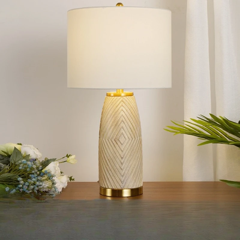 

Contemporary Luxury Fabric Floor Lamps Bedroom Bedsided Table Lights Hotel Living Room Homestay Indoor Home Decoration Desk Lamp