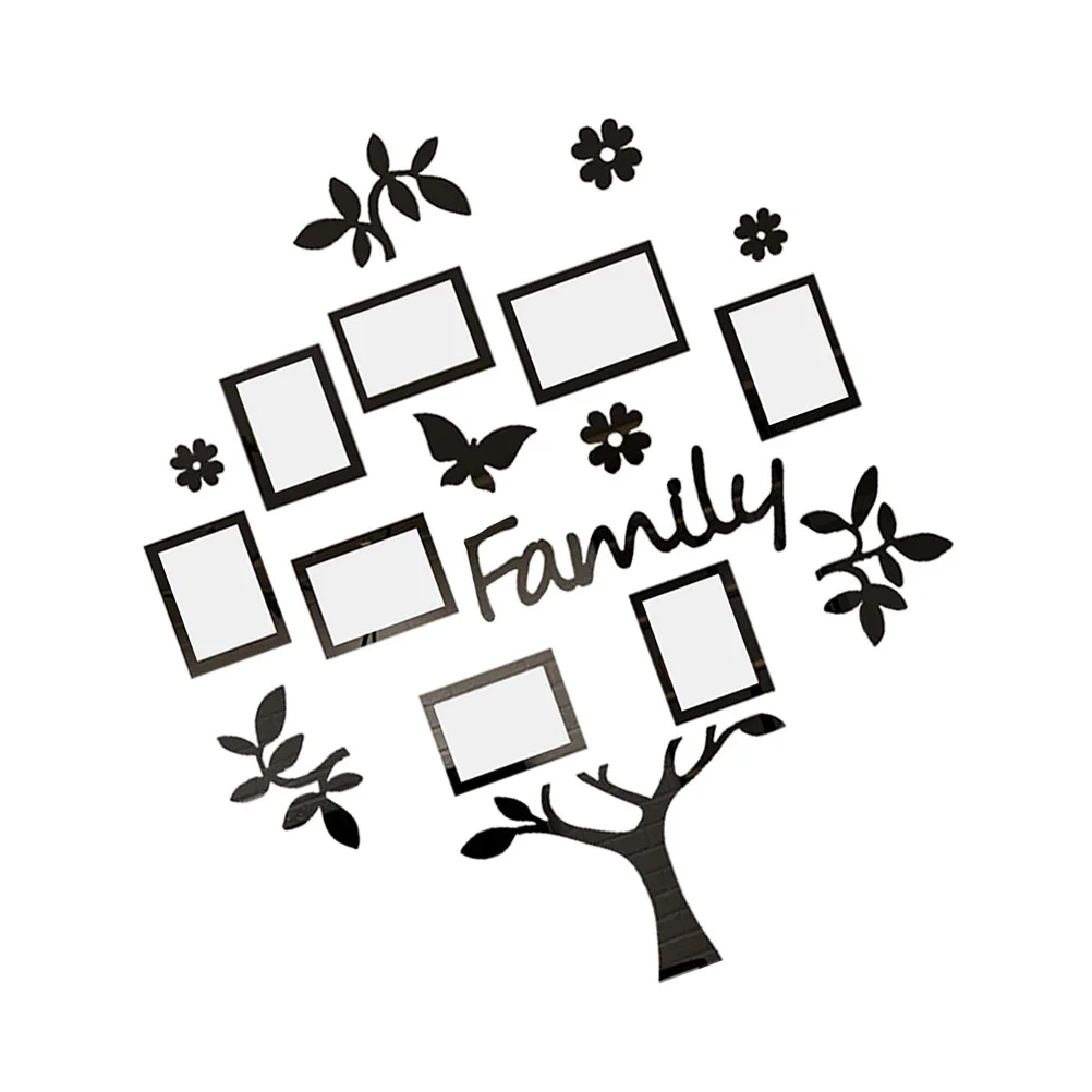 Family Tree Photo Frames Picture Wall Sticker Genealogy Background Decal 3d Decals Stickers