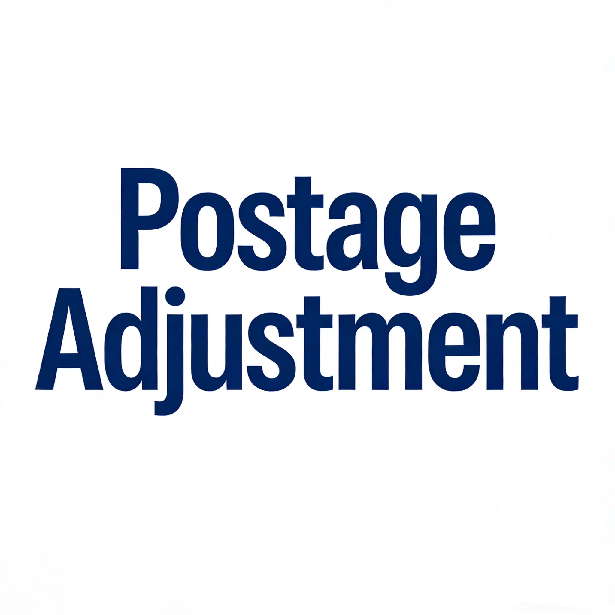 Postal fee difference adjustment Link to pay shipping fees to the merchant