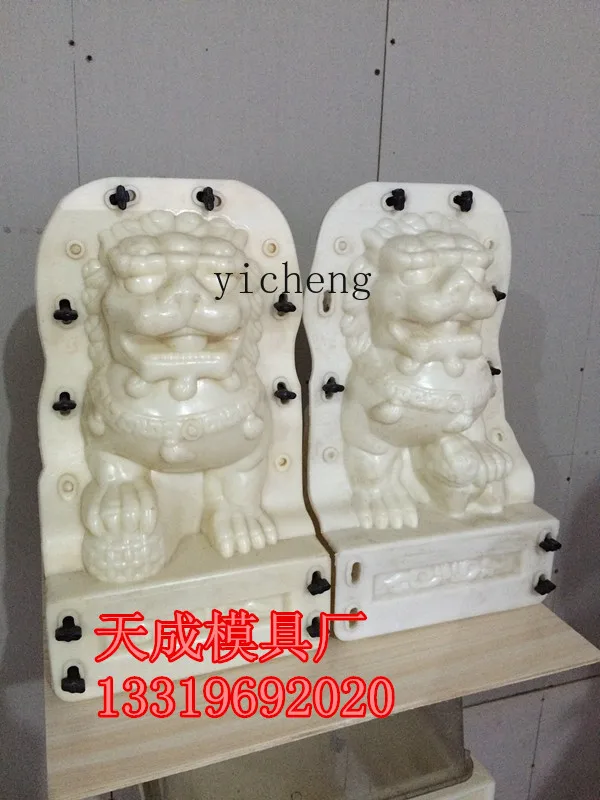 

ZK European component cast-in-place Roman column mold ABS plastic steel male and female cement lion mold