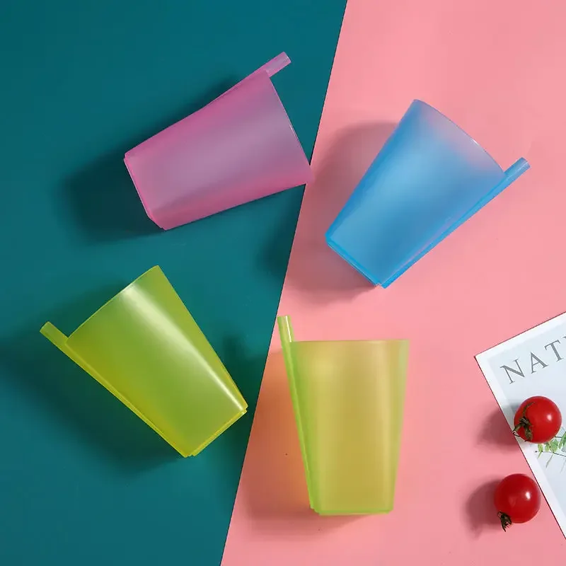 1 Pcs Kid Children Infant Baby Sip Cup with Built In Straw Mug Drink Solid Food-grade Plastic Straw Cup Kids Water Bottle