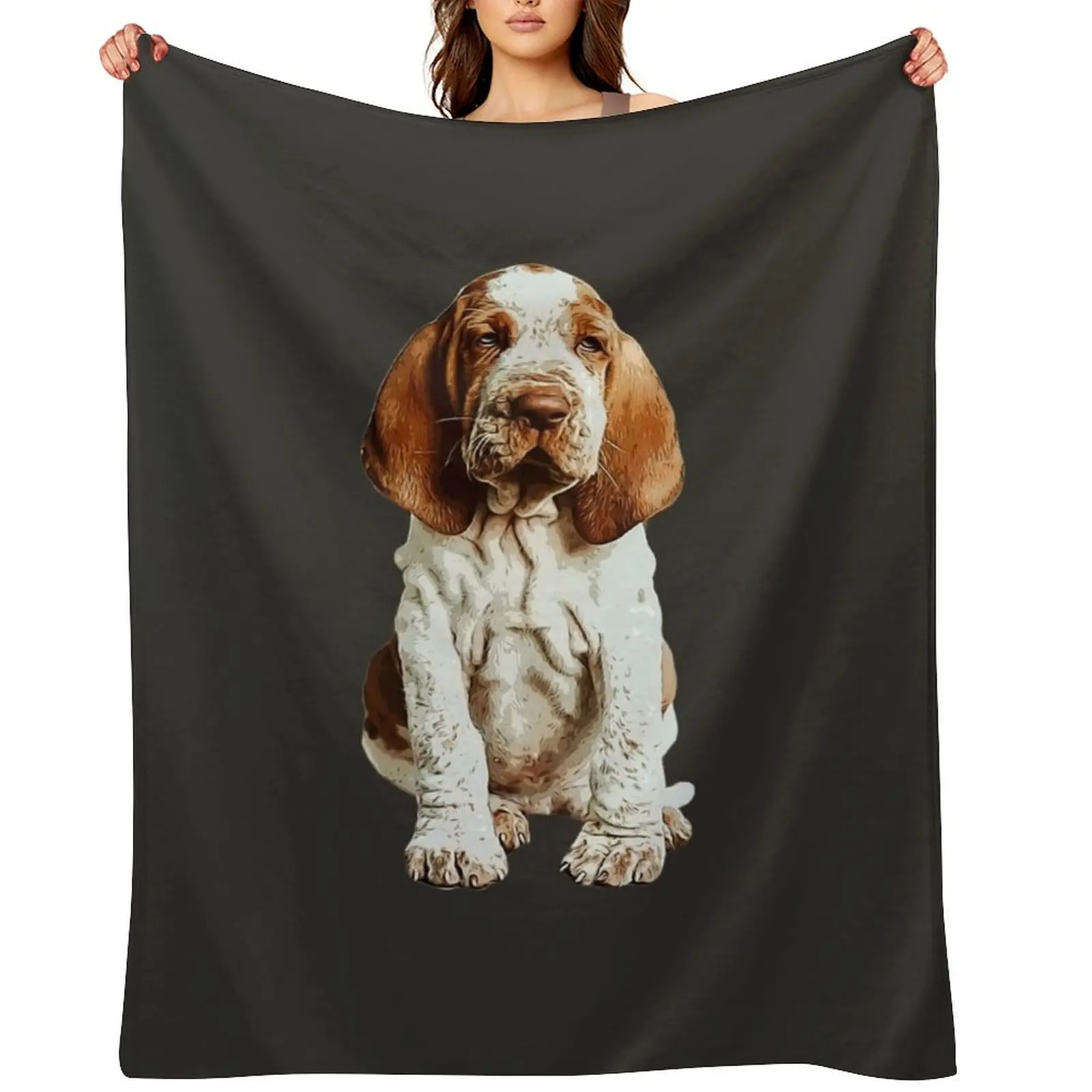 

Bracco Italiano puppy dog Throw Blanket Decoratives Loose Furrys Bed covers Blankets