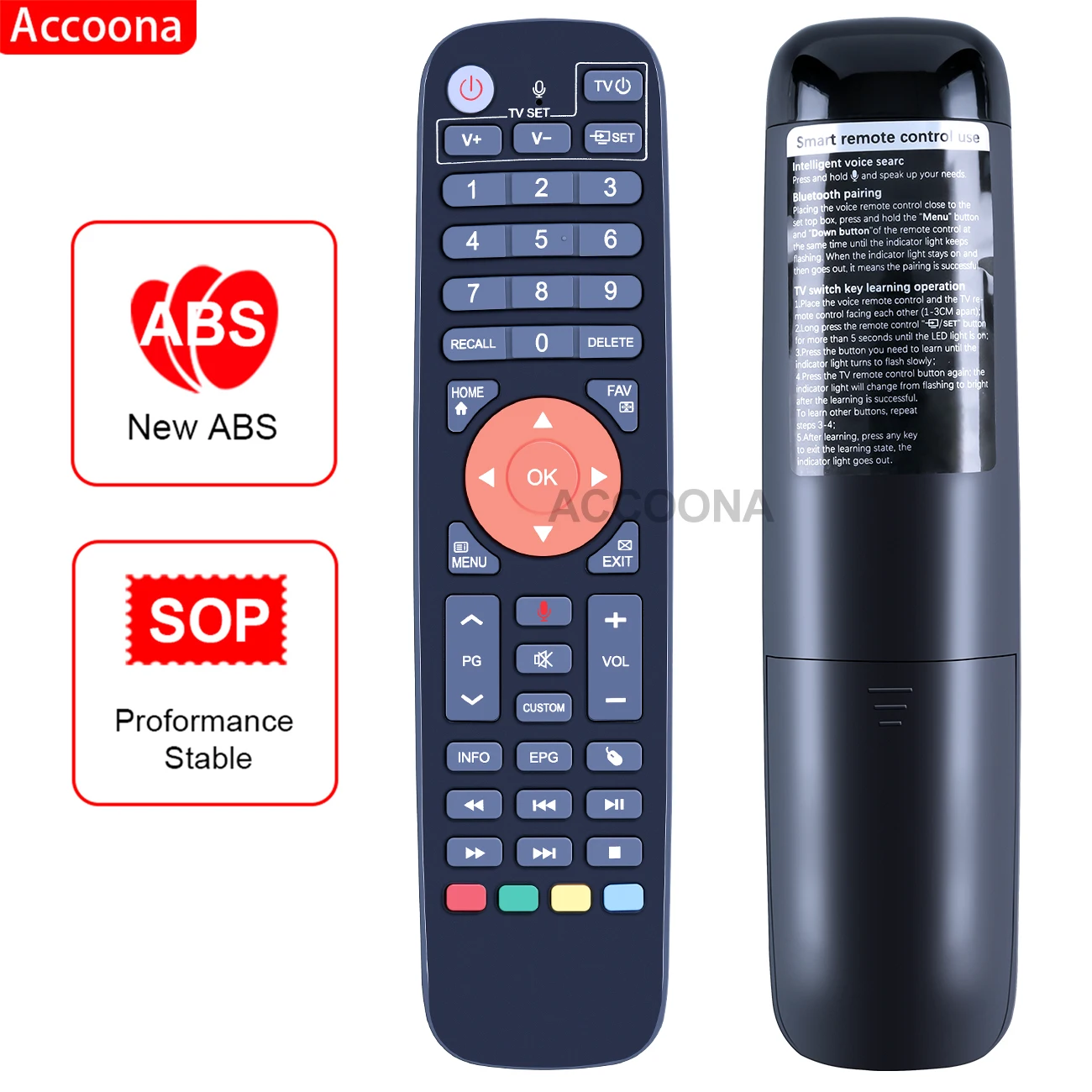 Bluetooth voice Remote Control for GTMEDIA GTCOMBO Android TV Box Combo Receiver G4/V7/V8/V9/G/GT