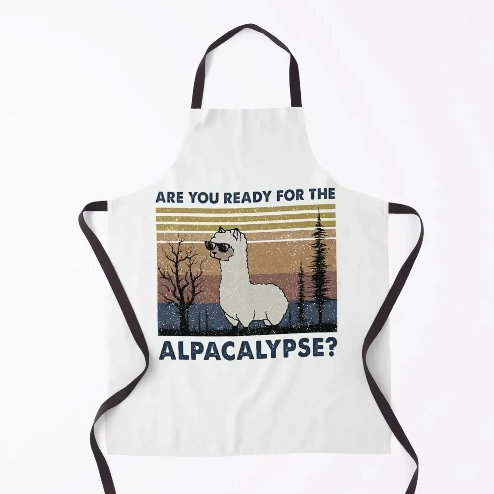 Are You Ready For The Alpacalypse? Apron Cooking Clothes Kids professional kitchen Apron