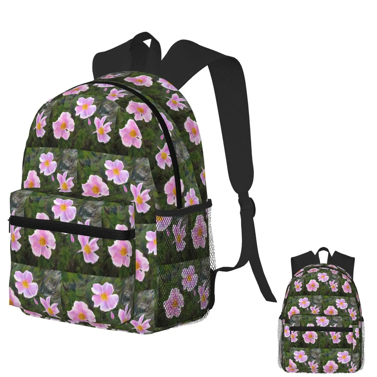 

Wyoming Wild Roses Student Backpack School Bag Hiking Travel Daypack for Boys Girls Fashion Bookbag Shoulder Bags