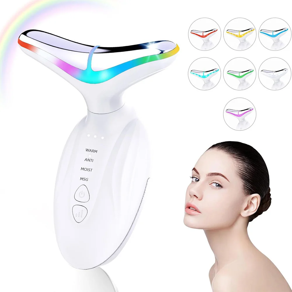 

Anti Wrinkle Facial Massager Portable Neck Beauty Device Red Light Skin Tighten Facial Lift Device Reduce Double Chin Skin Care