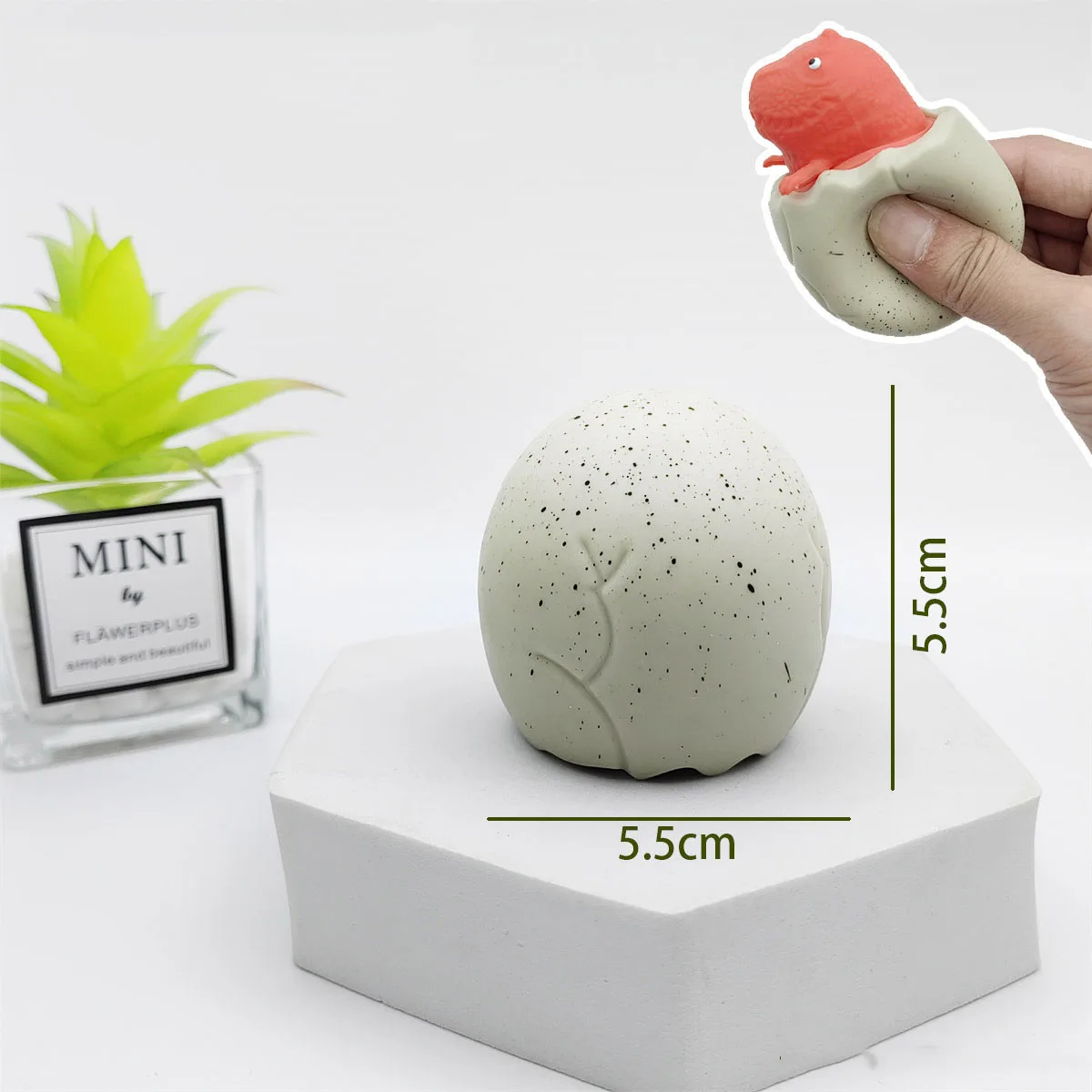 Quetsch-Dinosaurier-Ei, Schlüpfender Dino-Becher Pop It Stressabbau-Sensorikspielzeug für Kinder und Erwachsene, Anti-Angst-Quetschspielzeug Fidget Toy – Detail 5