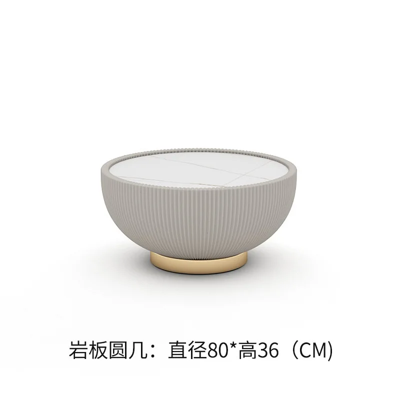 

Nordic rock slab coffee table light luxury modern size combination living room small apartment designer creative round child an