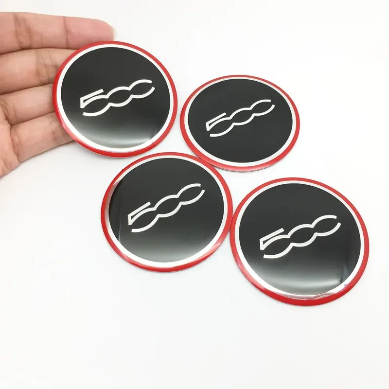 4Pcs 56mm 500 Logo Car Wheel Center Hub Cap Cover Emblem sticker For Fiat 500 500C 500L Doblo Uno Palio Punto Aegea Panda Siena