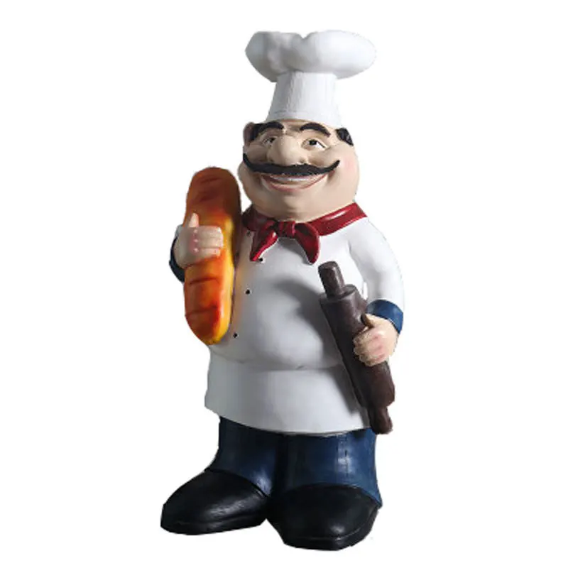 Adornos creativos americanos para chef grande, pastelería, panadería, cafetería, adornos para ventana