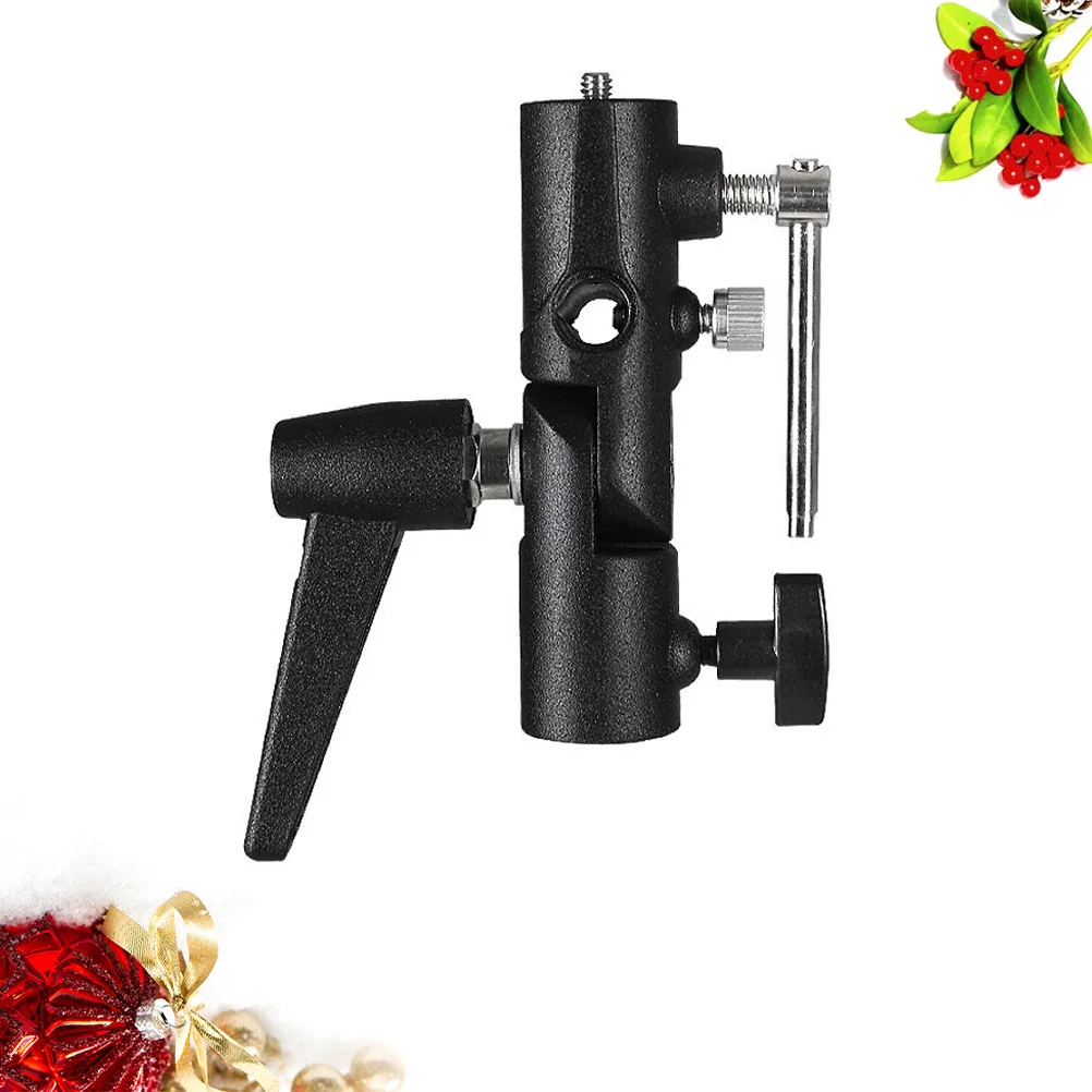 

Hot Shoe Umbrella Swivel Holder H Type Rustproof Plastic Flash Light Bracket Suitable for Outdoor Photography Rig
