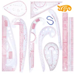 KRABALL Sewing Ruler Set Measure Patchwork Tailor French Curve Ruler for Fabric Drawing Template DIY Sewing Accessories Tool