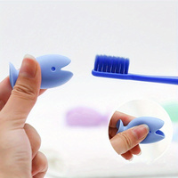 Silicone fish toothbrush holder, toothbrush storage bag, bathroom and toilet storage, suction cup, wall mounted toiletries set