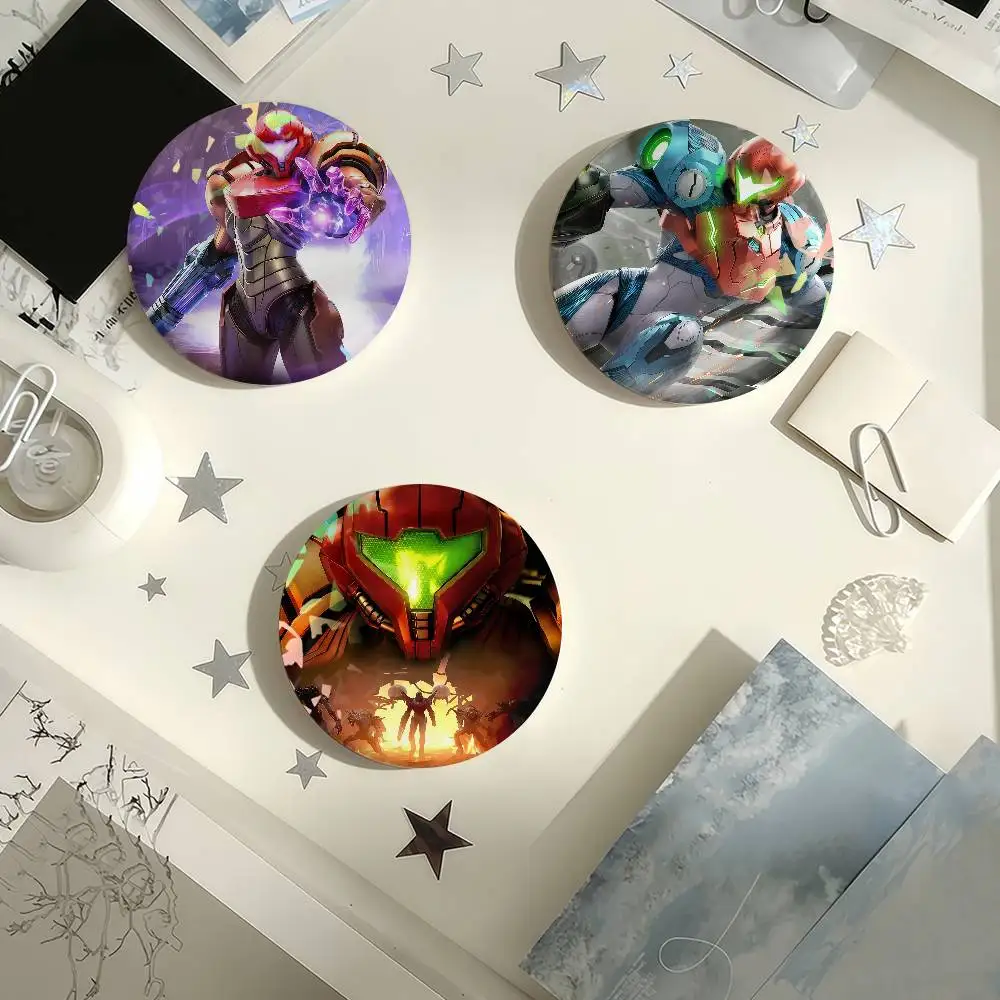 Game M-Metroid P-Prime 4 B-Beyond Laser Badge Pins Handmade Brooches for Backpack Gifts Bag Decor Fans Collect