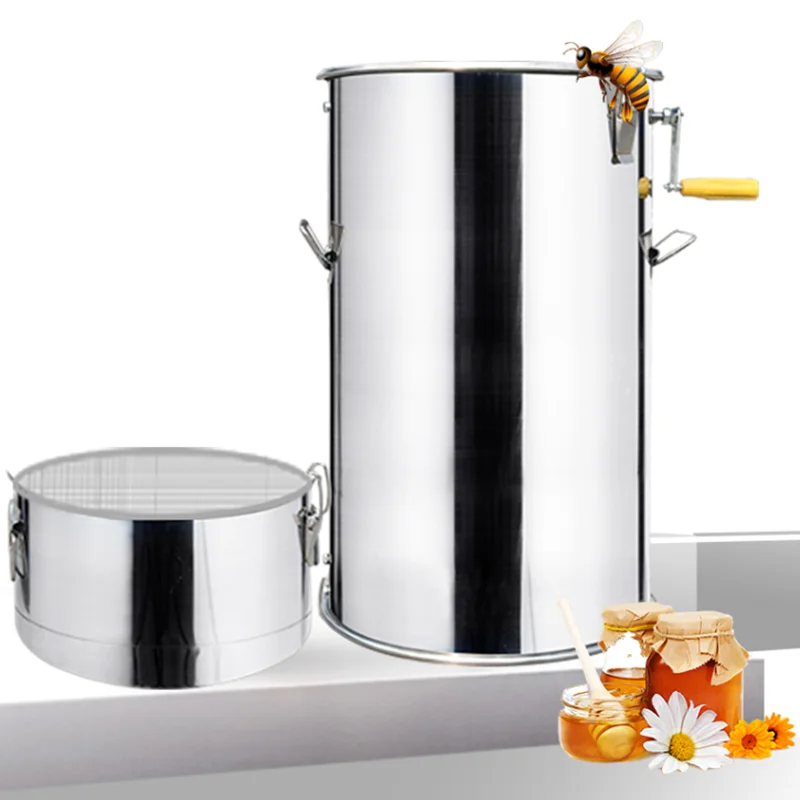 Honey Extractor Centrifuge Stainless Steel Honey Separator Household Apiary Beekeeping Honey Harvest Processing Tool