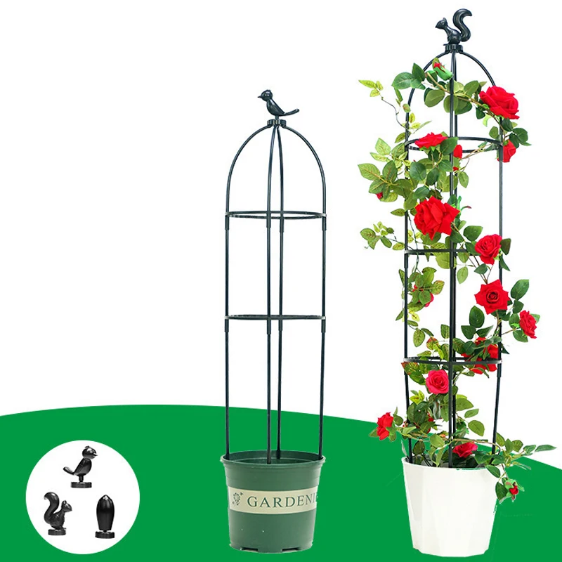 1 Set Climbing Plant Trellis Garden Support Cages For Flowers Plants Climbing Support Frame Trellis DIY Vines Pot Plant Stand