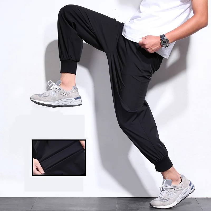 10XL Oversize Casual Pants Man Wide Leg Men's Joggers Sweatpants Men Summer Quick Dry Streetwear Elastic waist Pants Trousers - Image 5