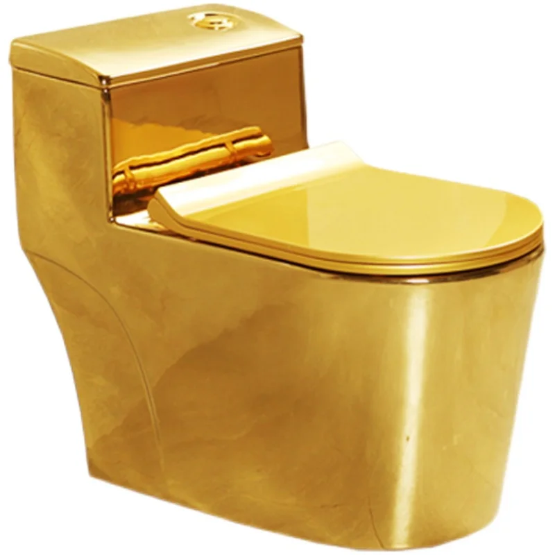 Large-caliber color local gold toilet European creative personality toilet