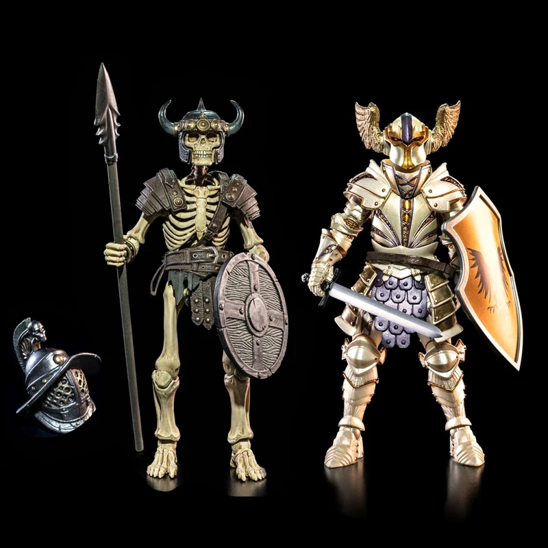 Cuatro caballeros de juguete, The Skeleton Raider/Templar Relic Guard Legion Builder, figura de acción de 7 pulgadas, modelo de muñeca