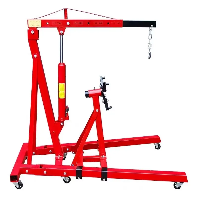 crane jack hydraulic folding engine crane vertical hoist pulley workshop hydraulic engine lift crane