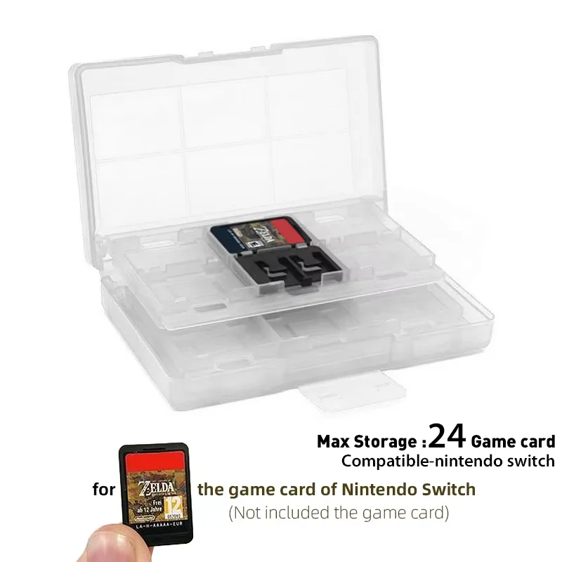 DATA FROG 24 in 1 Portable Storage Game Card Holder, SD Memory Card Carry Case for Switch Switch Lite Game Accessories view 6