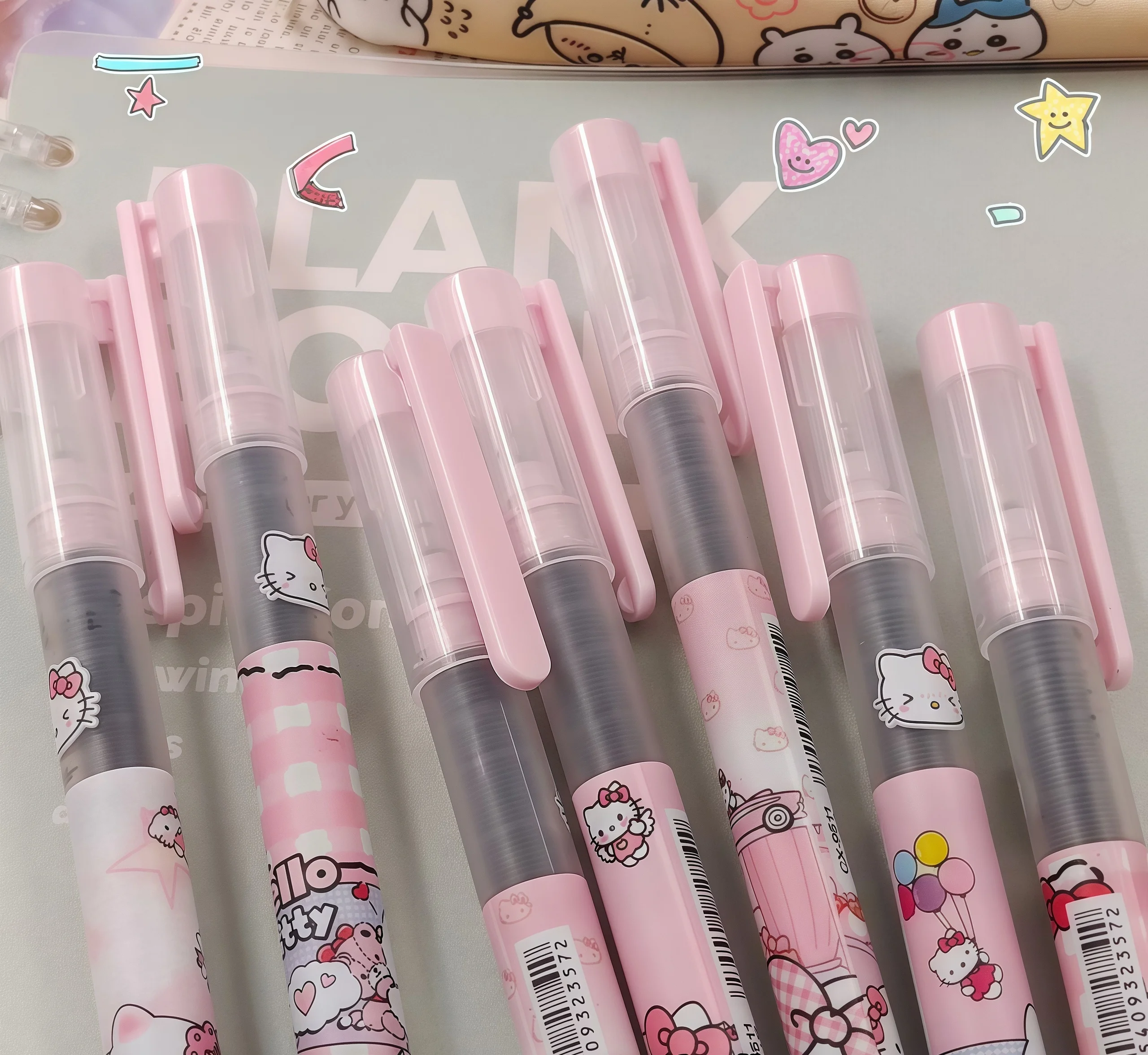 أقلام جل، 4 قطع/مجموعة أقلام جل سوداء ذات نقاط دقيقة، أقلام حبر جل للكتابة السلسة (0.5 مم) العودة إلى اللوازم المدرسية